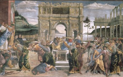 The Punishment of Korah, Dathan and Abiram, 1481 by Sandro Botticelli